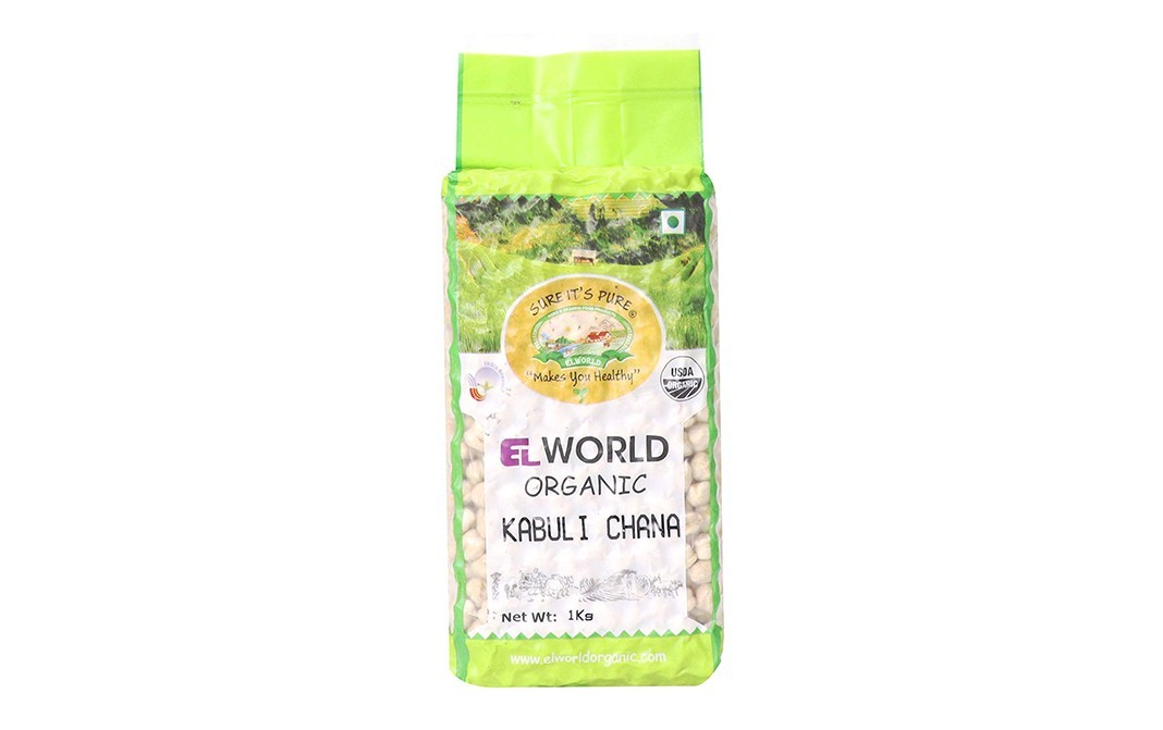 Elworld Organic Kabuli Chana    Pack  1 kilogram